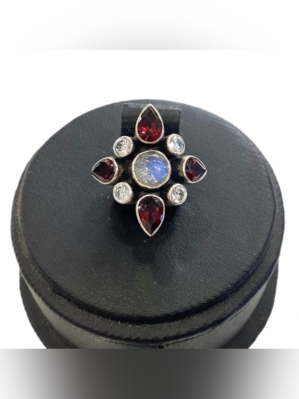 Nicky Butler Multi Stone Cocktail Cluster 925 Sterling Ring 5